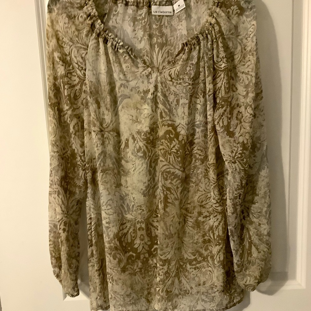 Liz Claiborne sheer blouse